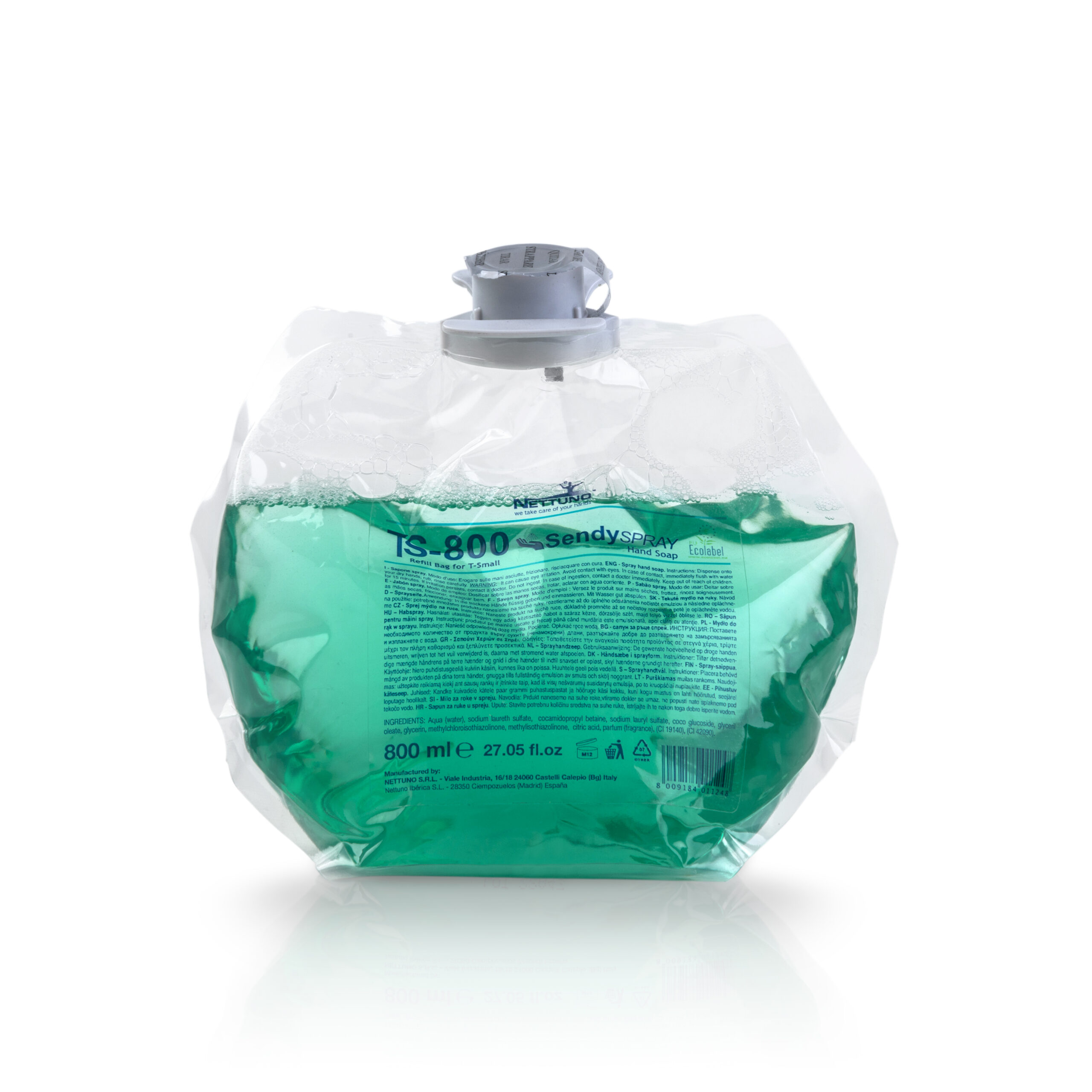 Recarga T-S800 de 800 ml para Dispensador T-Small