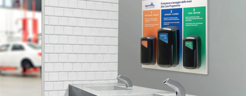 Protezione, lavaggio e cura delle mani: scopri la Skin Care Station
