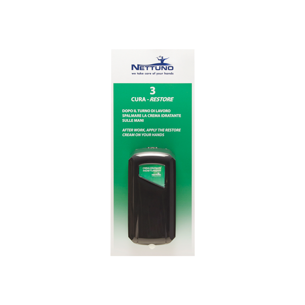 Pannello Cura + 1 dispenser 800 ml (già montato) + viti   