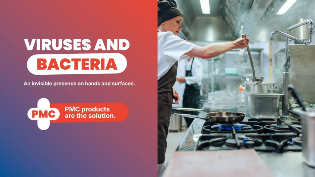 Viruses and bacteria in the food industry: protect your hands and surfaces with the right disinfectant products